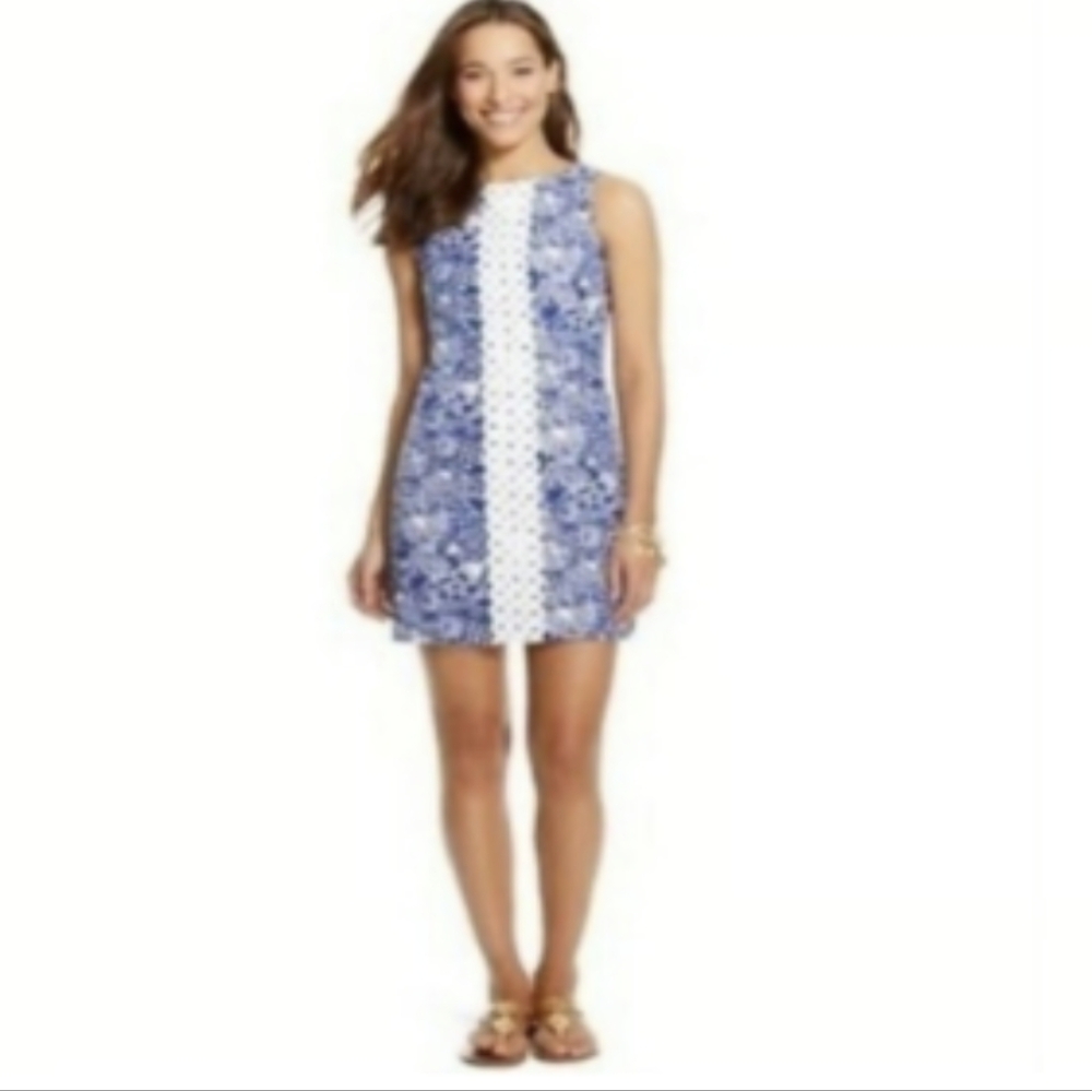 Lilly Pulitzer X Target Upstream Fish Shift Dress Sz.6